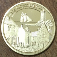 29 LE CONQUET MÉDAILLE TOURISTIQUE SOUVENIRS ET PATRIMOINE EN COULEURS SANS DATE JETON MEDALS COINS TOKENS - Autres & Non Classés