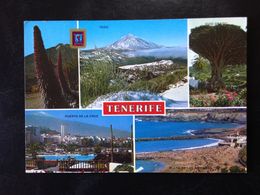 Delcampe - Spain, TENERIFE, Circulated Stamped Postcard, Multi Views - Tenerife