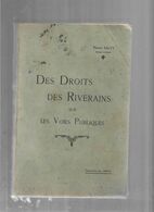 Des Droits Des Riverains Sur Les Voies Publiques  - Marcel Salvy - Dedicace - Libri Con Dedica