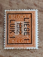 31B Liège 1 1912 Luik 1 Sans Bandelette X (adhérences) - Tipo 1906-12 (Stendardi)