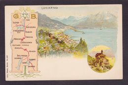 CPA Suisse Helvétia Schweiz Svizzera Non Circulé Litho Gruss Canton Du Tessin Locarno - Locarno