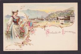 CPA Suisse Helvétia Schweiz Svizzera Non Circulé Litho Gruss Canton Du Tessin Locarno - Locarno