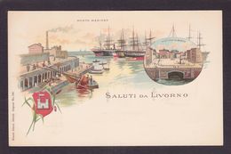 CPA Italie Livourne Livorno Non Circulé Litho Gruss - Livorno