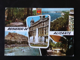 Spain, Circulated Stamped Postcard, « ALICANTE », Multi Views, 1967 - Alicante