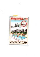 Monaco Flamme Club Alpin 1911/2011 Carte Invitation - Usati