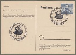 Bund: Sonderkarte, Postkarte Mit Mi.-Nr. 150 Otto-Motor SST: " Allgäuer Festwoche 1952 " !      X - Brieven En Documenten