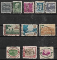 1955 Cuba Personajes-comunicaciones-playa-valle-Erocier-liceo 11v - Used Stamps