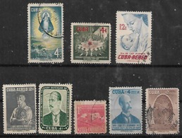 1956-7 Cuba Virgen-dia De Las Madres-scout-personajes 8v - Used Stamps