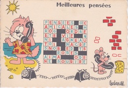 Illustrateur BARBEROUSSE - N 414 MEILLEURES PENSEES  - MOTS CROISES  TELEPHONE SOURIS - Barberousse