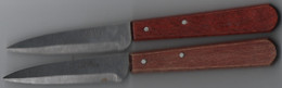 Deux  Couteaux   Pradel Inox France Manche Bois - Messen