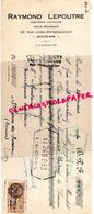 59- ROUBAIX- RARE TRAITE RAYMOND LEPOUTRE -DRAPERIE CONFECTIONS-32 RUE JULES DEREGNAUCOURT- 1930 - Kleding & Textiel