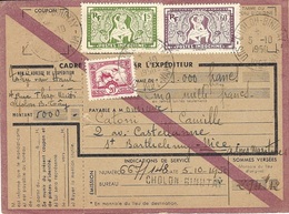 1951- Formulaire D'envoi De Mandat De 5.000 F Taxe 1,80 $ De CHOLON-BINHTAY Pour La France - Briefe U. Dokumente