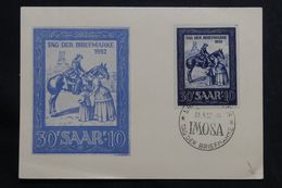 SARRE - Carte Maximum En 1952 - Facteur à Cheval - L 65533 - Tarjetas – Máxima