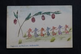 FRANCE - Carte Postale - Représentation De Semeuses , Confectionnée à Partir De Découpes De Timbres - L 65539 - Stamps (pictures)