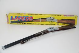 Vintage TOY GUN : LAREDO BY ROMANELLI - Art 1173 - Made In Italy L=76cm - 1970s - Keywords : Cap - Cork - Pistol - Decorative Weapons