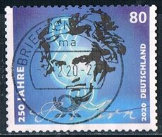 ALLEMAGNE ALEMANIA GERMANY DEUTSCHLAND BUND 2020 250. GEBURTSTAG LUDWIG VAN BEETHOVEN S/A USED MI 3520 YT 3298 SN 3145 S - Used Stamps