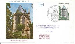 Chapelle De Riom (63) 19 -6 -1970 3 1er Jour - 1970-1979