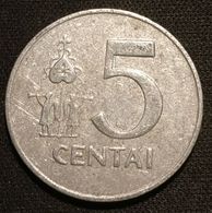 LITUANIE - LITHUANIA - 5 CENTAI 1991 - KM 87 - Litouwen