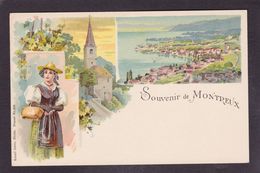 CPA Suisse Helvétia Schweiz Svizzera Non Circulé Litho Gruss Canton De Vaud Montreux - Montreux