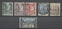 REGNO 1923 MARCIA SU ROMA SERIE CPL. ANNULLATA ORIGINALE - Used