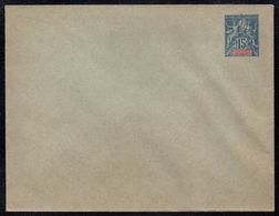 DIEGO SUAREZ / 1892 ENTIER POSTAL 15 C. BLEU - ENVELOPPE / ACEP # 7 (ref LE3892) - Covers & Documents