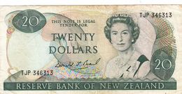 NEW ZEALAND 20 DOLLARS ND 1985 1989 P-173c F- VF "free Shipping Via Registered Air Mail" - Nueva Zelandía