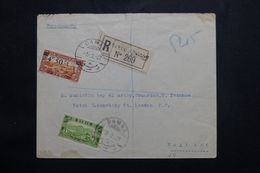 SYRIE - Enveloppe En Recommandé De Damas Pour Londres En 1927 - L 65584 - Brieven En Documenten