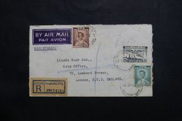 SIAM - Enveloppe Commerciale En Recommandé De Bangkok Pour Londres En 1954 - L 65593 - Siam