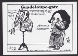 CPM Guadeloupe Lucette Michaux Chevry Tirage Limité En 50 Ex. Numérotés Satirique Caricature Maçonnique - Autres & Non Classés