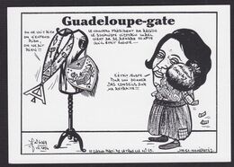 CPM Guadeloupe Lucette Michaux Chevry Tirage Limité En 50 Ex. Numérotés Satirique Caricature Maçonnique - Other & Unclassified