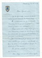 Papier à Lettre , Lettre De Saarburg , Militaria,  Ou Passe Le Vent ... Le 8 E Dragons Passera, 1957  , Frais Fr 1.55e - Unclassified