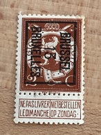 41B Brussel 13 Bruxelles TB - Sobreimpresos 1912-14 (Leones)