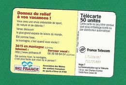 VARIÉTÉS FRANCE TÉLÉCARTE 1997 / 04  SC7  LA MONTAGNE CA VOUS GAGNE   50 UNITES   UTILISÉE - Fehldrucke