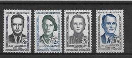 France N°1157/1160 - Neuf ** Sans Charnière - TB - Unused Stamps