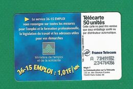 VARIÉTÉS FRANCE TÉLÉCARTE 1997 / 11 SO3 LE 36 15 EMPLOI   50 UNITES   UTILISÉE - Variétés