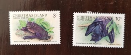 CHRISTMAS (iles) Chauve Souris, Bat, Muerciélago.Yvert N° 234+236 MNH. ** - Chauve-souris