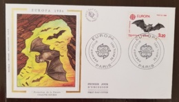 FRANCE Chauve Souris, Bat, Muerciélago, Yvert N°2417 FDC, Enveloppe 1 Er Jour Sur Soie (Paris) - Bats