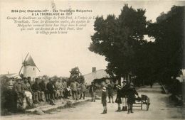 La Tremblade * Tirailleurs Malgaches Au Village Du Petit Pont * 1917 Molen Moulin à Vent - La Tremblade