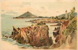 LA CORNICHE DE L'ESTEREL AGAY POINTE DE LA BAUMETTE ILLUSTRE PAR E.LESSIEUX - Lessieux