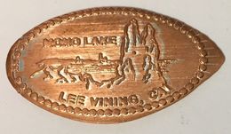 ÉTATS-UNIS USA MONO LAKE LEE VINING CA NICELY'S PENNY 1965-2015 ELONGATED COIN PIÈCE ÉCRASÉE MEDALS TOKENS - Souvenir-Medaille (elongated Coins)