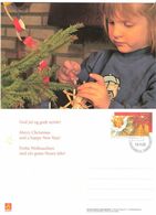 Norway 2002 Card With Imprinted Stamp And Greetings For Christmas 2002 Used - Briefe U. Dokumente