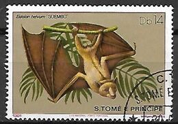 SAO TOME E PRINCIPE     -    CHAUVE SOURIS    -   Oblitéré . - Bats