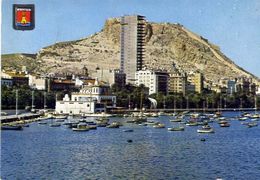 Alicante - Castillo De Santa Barbara Y Puerto - Formato Grande Viaggiata – E 16 - Alicante