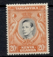 Kenya Uganda & Tanganyika 1938-54 KGVI Pictorial 20c Perf 13x13.5 MLH - Kenya, Uganda & Tanganyika