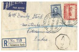 (F 18) New Zealand - 1944 Letter Posted Registered (opened By Examiner DDA 115) - Briefe U. Dokumente