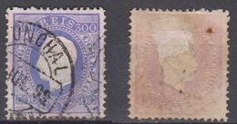 Portugal Mi# 45 YB Used FUNCHAL Postmark 300R Luis I 1875 - Funchal