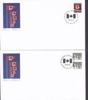 Canada Premier Jour Lettres FDC Covers OTTAWA 1992 Flag Flagge - 1991-2000