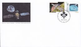 Canada Premier Jour Lettre FDC Cover OTTAWA 1992 Weltraumunternehmungen Canada In Space Pair Complete Set - 1991-2000