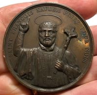 Francia France Saint Francois Xavier Priez Pour Nous Medaille D'honneur 1859 Paris Borrel - Autres & Non Classés