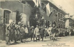 HAUT RHIN  SAINT AMARIN  Visite Du Président De La République Aout 1915 - Saint Amarin